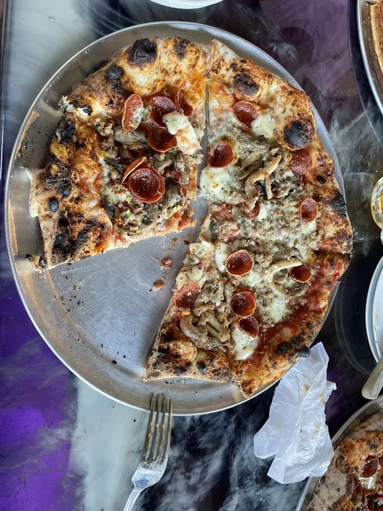 Wood Fired Pepperoni Pizza